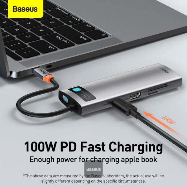 Baseus - Metal Gleam Series Hub USB-C 8 en 1