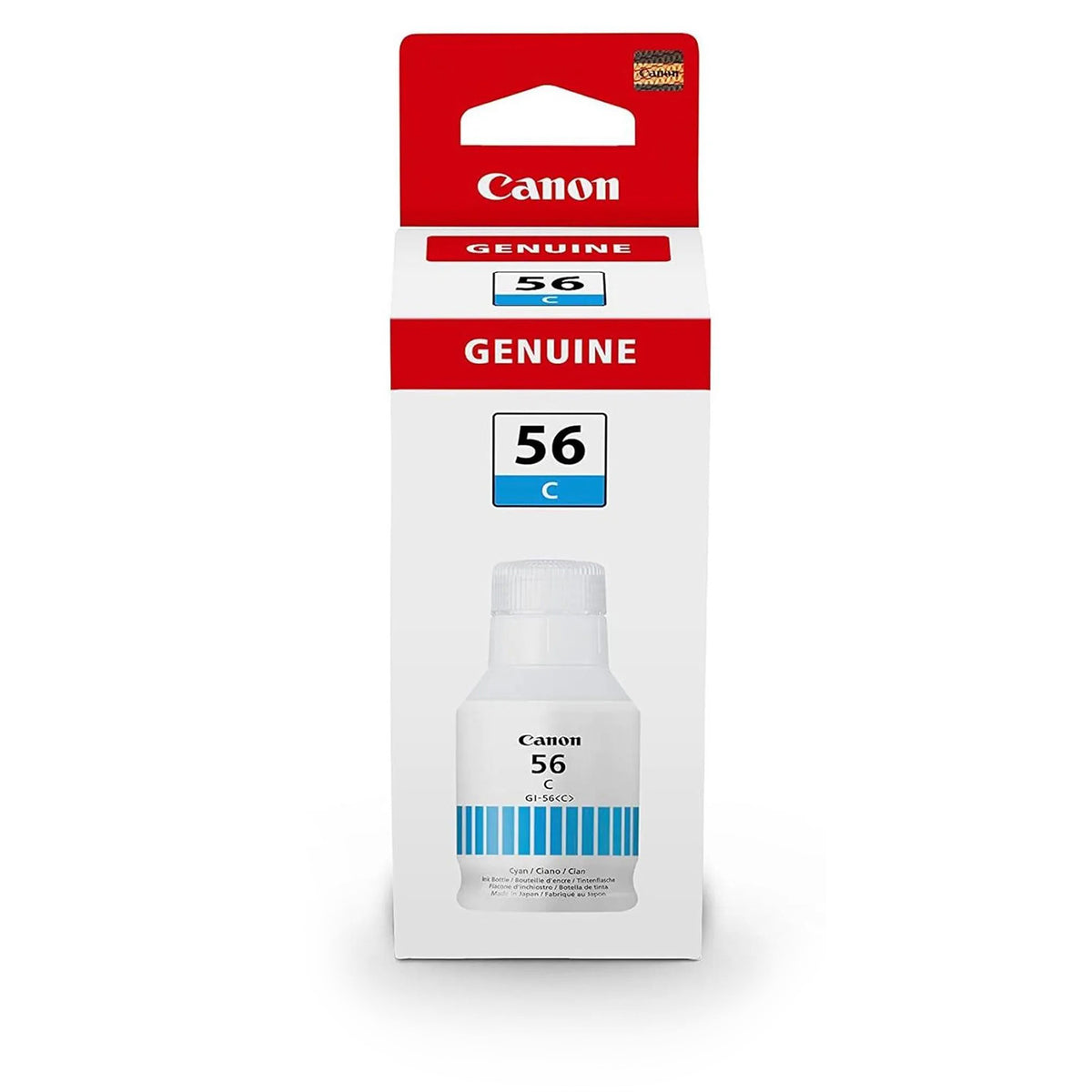 Canon - Bouteille d'encre GI-56 (cyan, magenta, jaune, noir)