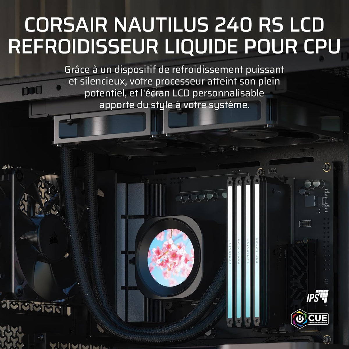 Corsair - NAUTILUS 240 RS LCD - Noir