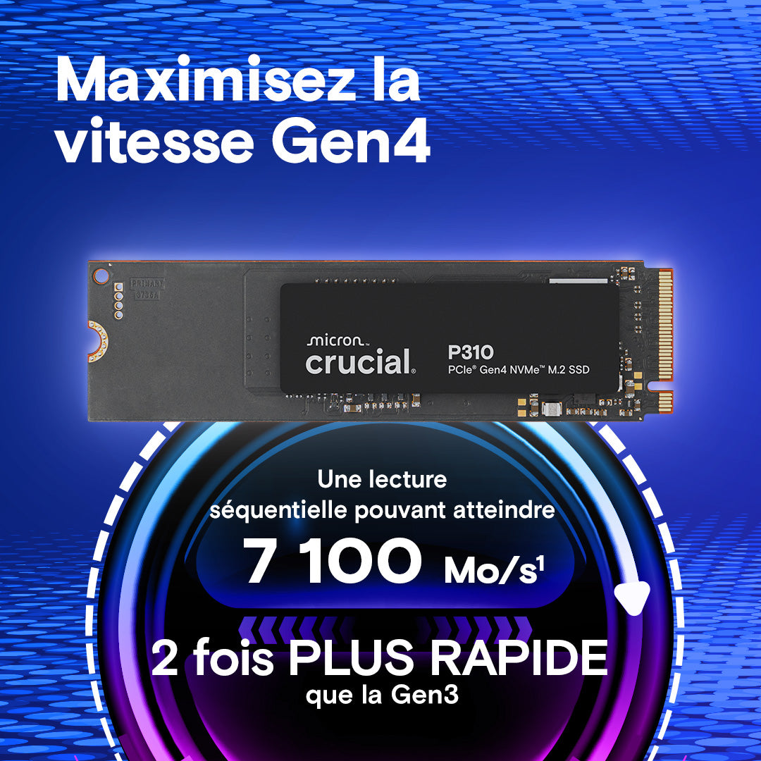 Crucial - M.2 NVMe P310 1To