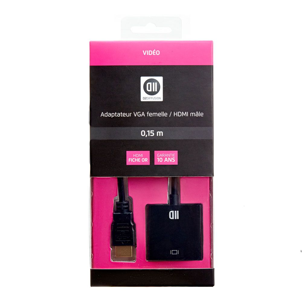 D2Diffusion - Adaptateur HDMI vers VGA
