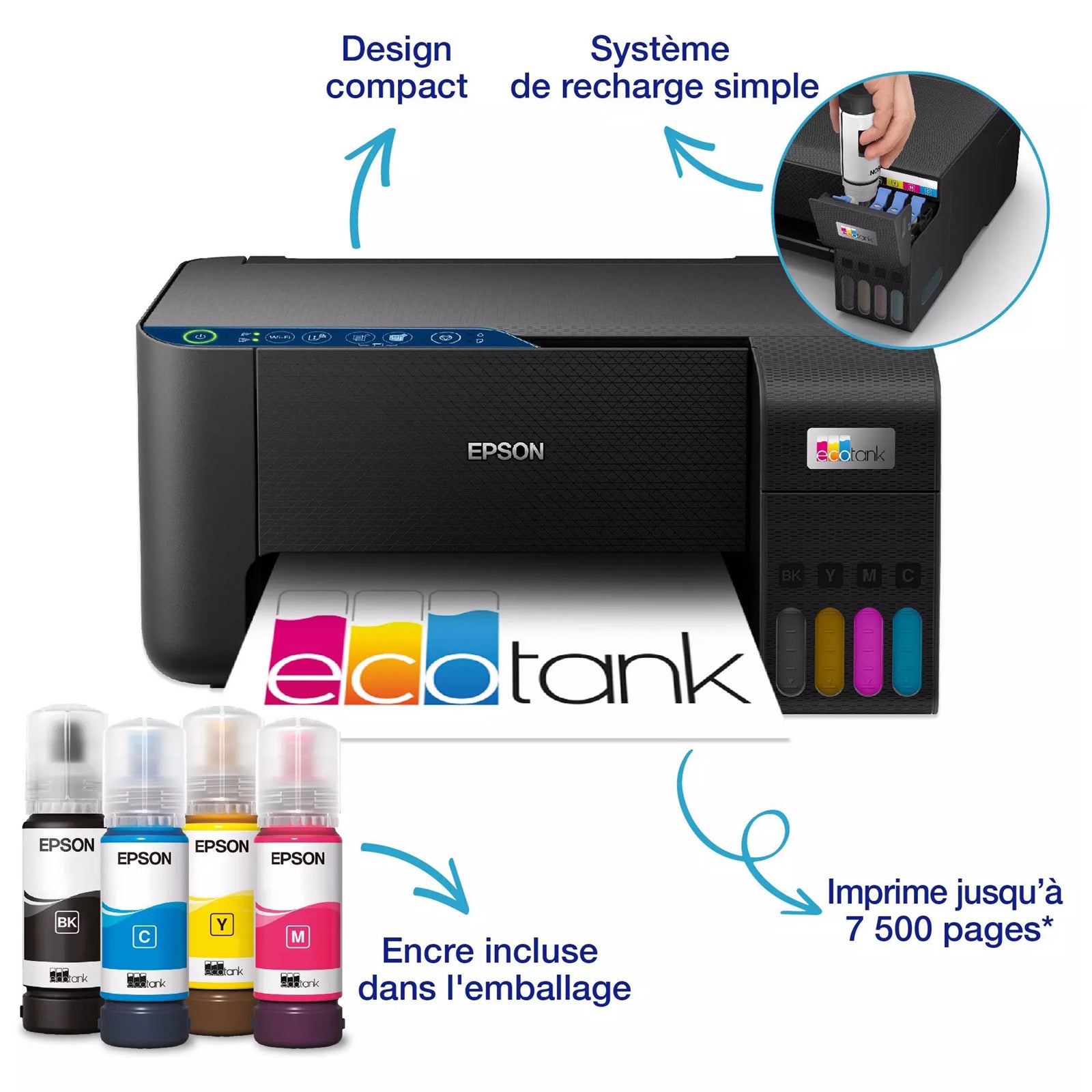 Epson - Imprimante multifonction EcoTank ET-2861