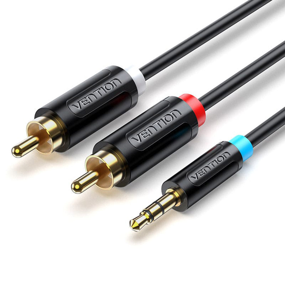 Générique - Câble Jack 3.5mm vers 2x RCA mâle - 2m
