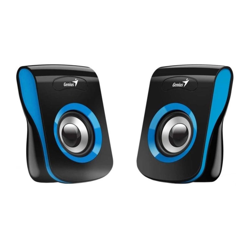 Genius - Enceintes Stéréo USB SP-Q180 (Bleu/Rouge)