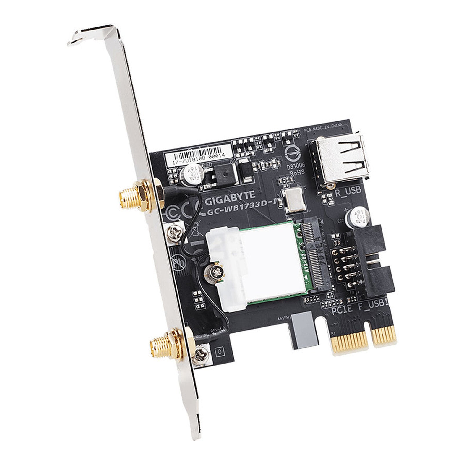 Gigabyte - GC-WB1733D-I - Carte Wi-Fi AC1733 et Bluetooth 5