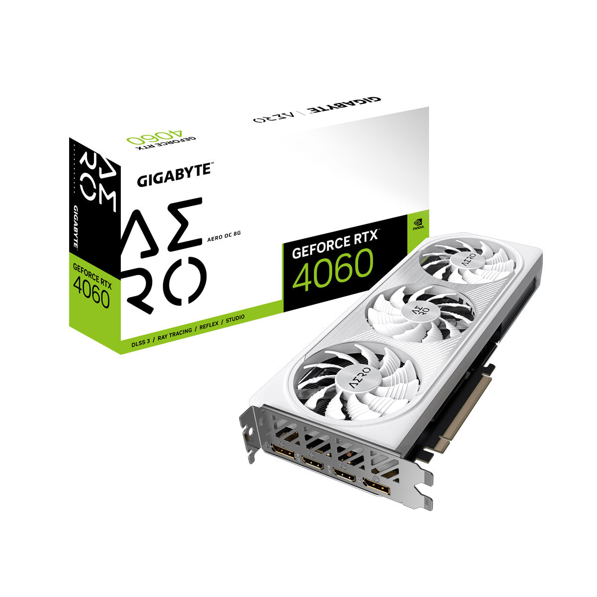 Gigabyte - Carte graphique GeForce RTX 4060 AERO OC 8G