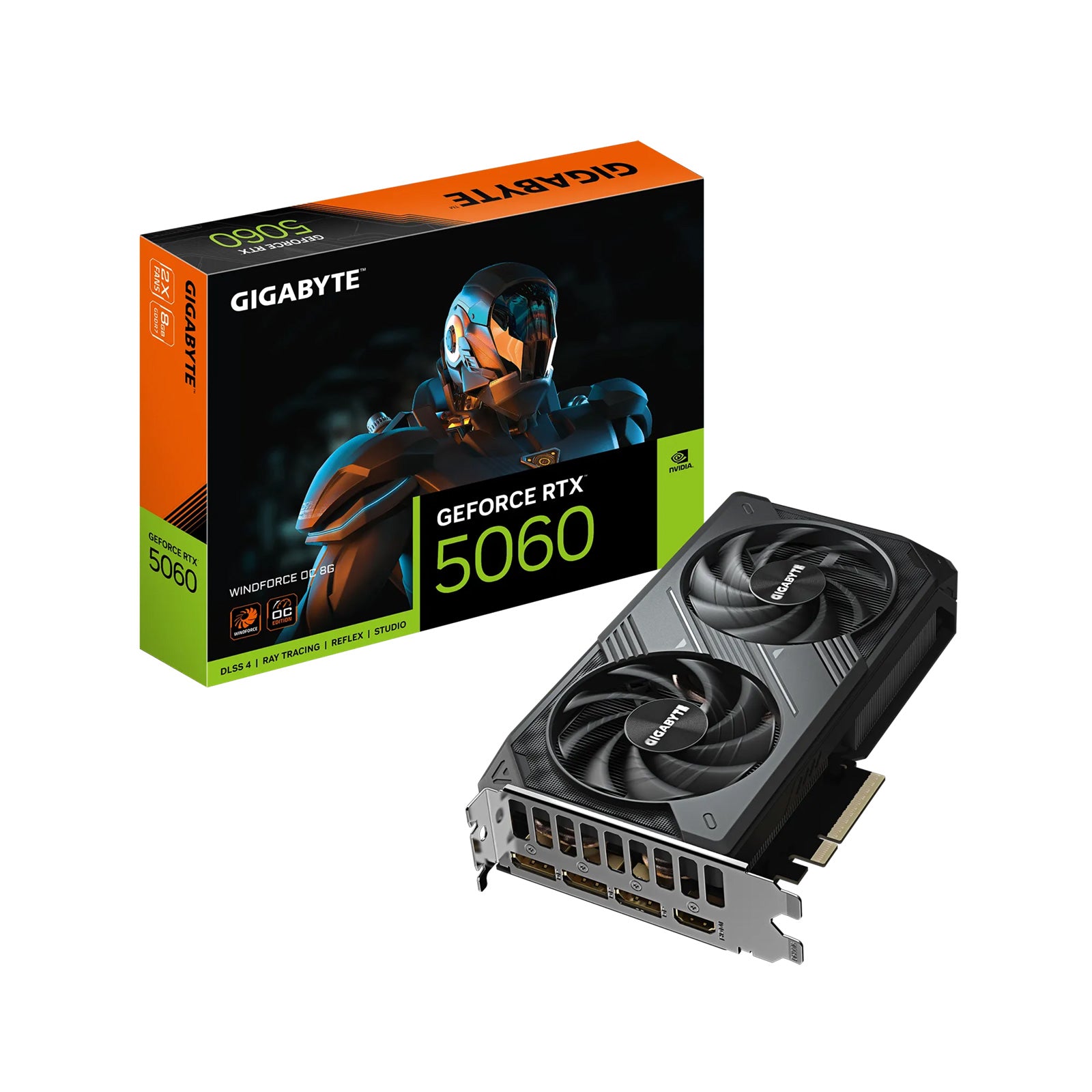 Gigabyte - Carte graphique GeForce RTX 5060 WINDFORCE OC 8G