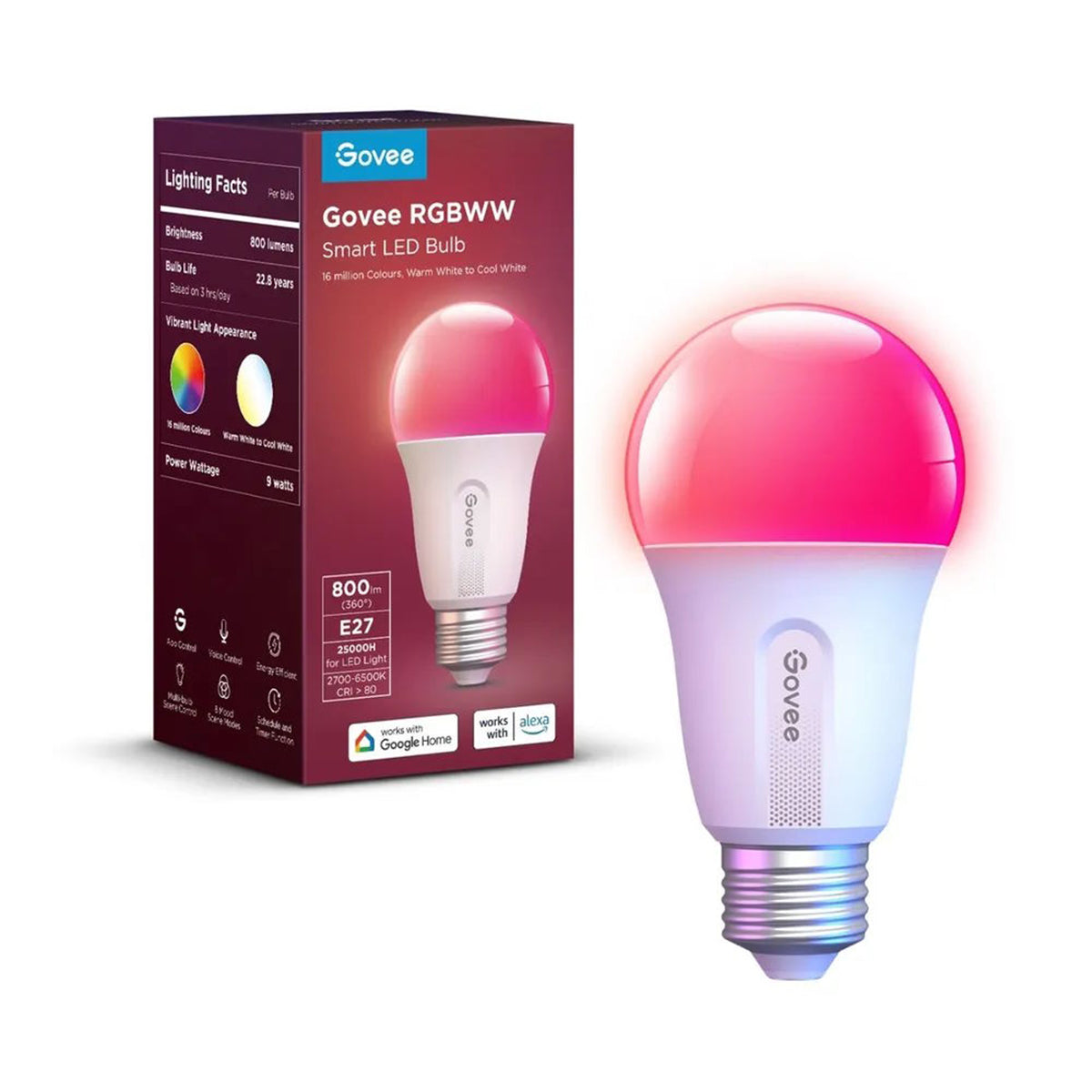 Govee - Ampoule LED connectée RGB - H6004