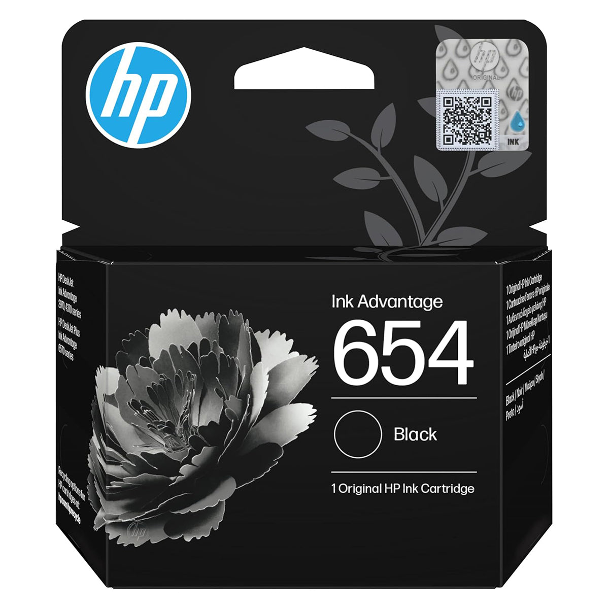 Hp - Cartouche d'encre 654 (cyan, jaune, magenta), (noir)
