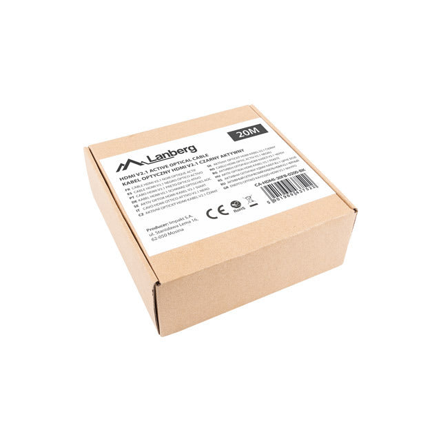 Lanberg - Cable HDMI Actif-Optique 2.1 de 20m