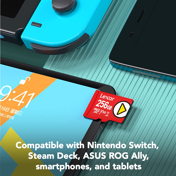 Lexar - Play Carte MicroSDXC USH-I (128Go / 256Go / 512Go)