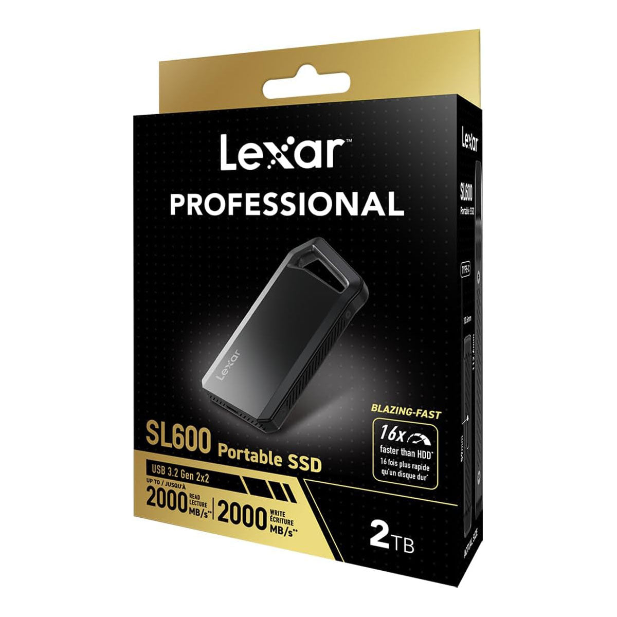 Lexar - SL600 SSD Externe 2To - Noir