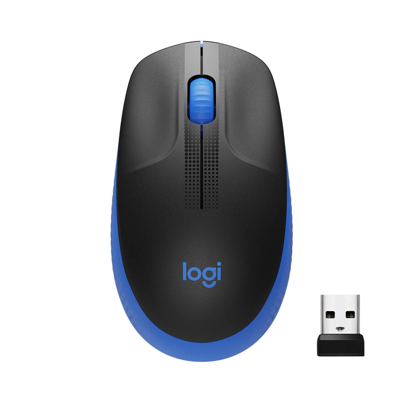 Logitech - Souris M190 (Charbon/Rouge/Bleu)