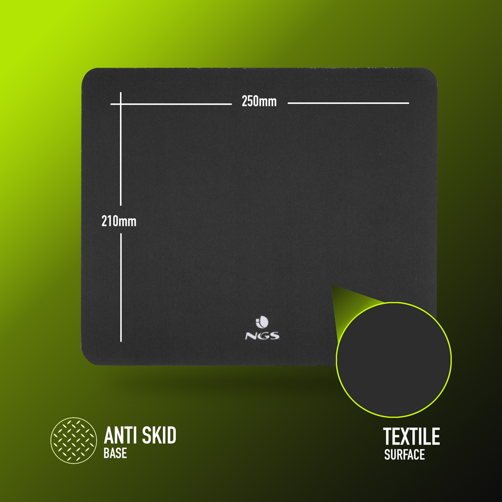 NGS - Kilim Tapis de souris (Noir)