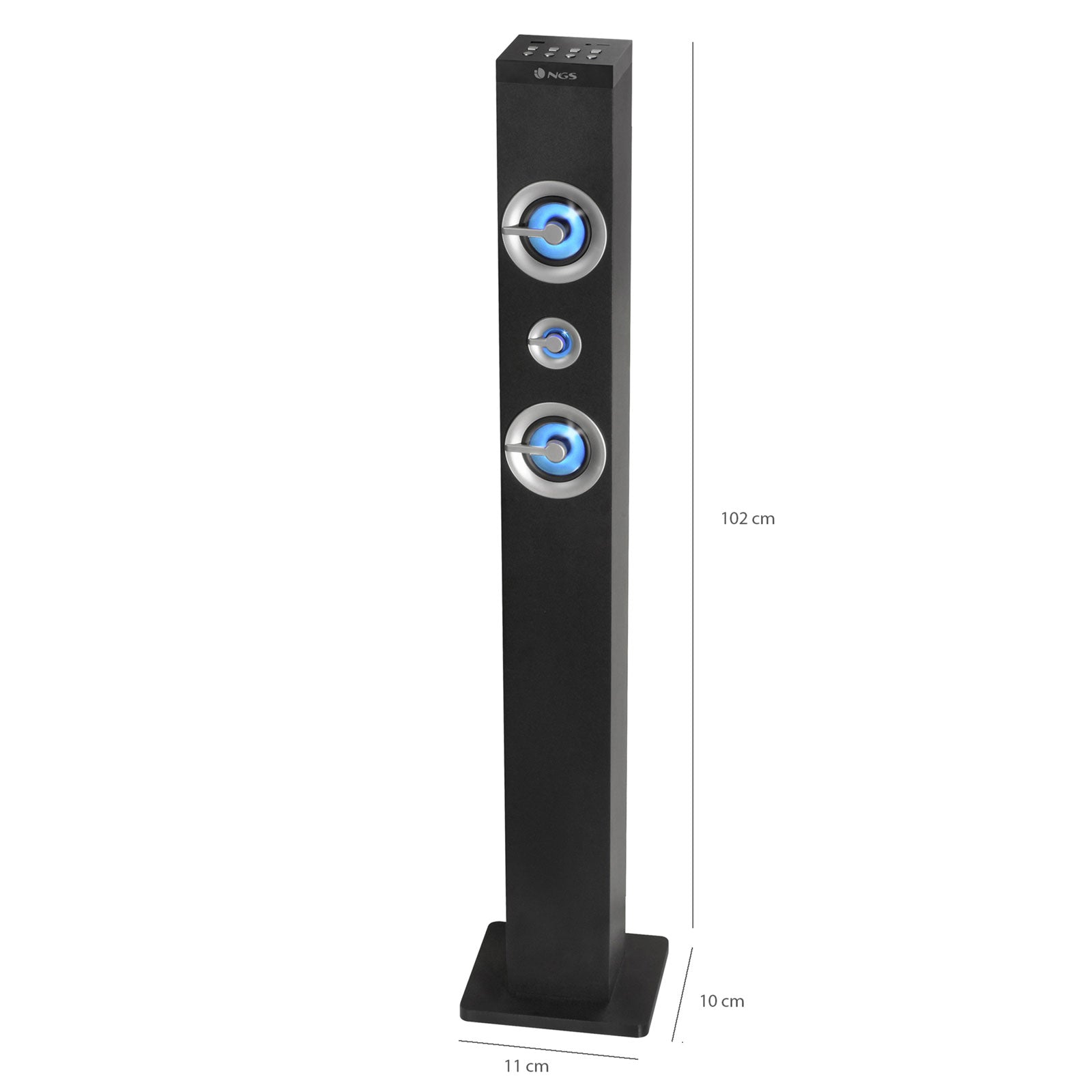 NGS - Skyline - Colonne de son 50W Bluetooth/Multifonctions