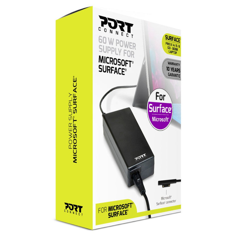 Port Connect - Chargeur 60W pour Microsoft Surface