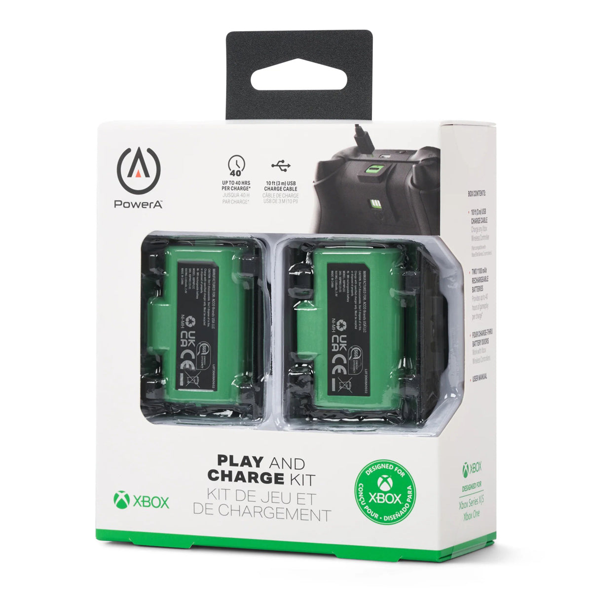 PowerA - Kit Play & Charge USB-C Xbox Série X/S et Xbox One
