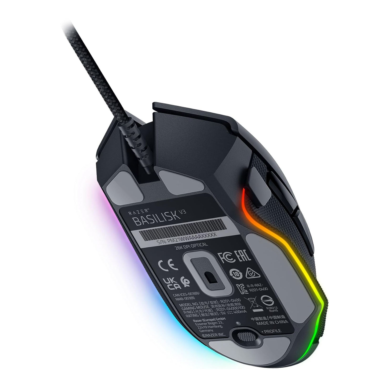 Razer - Basilisk V3 - Noir