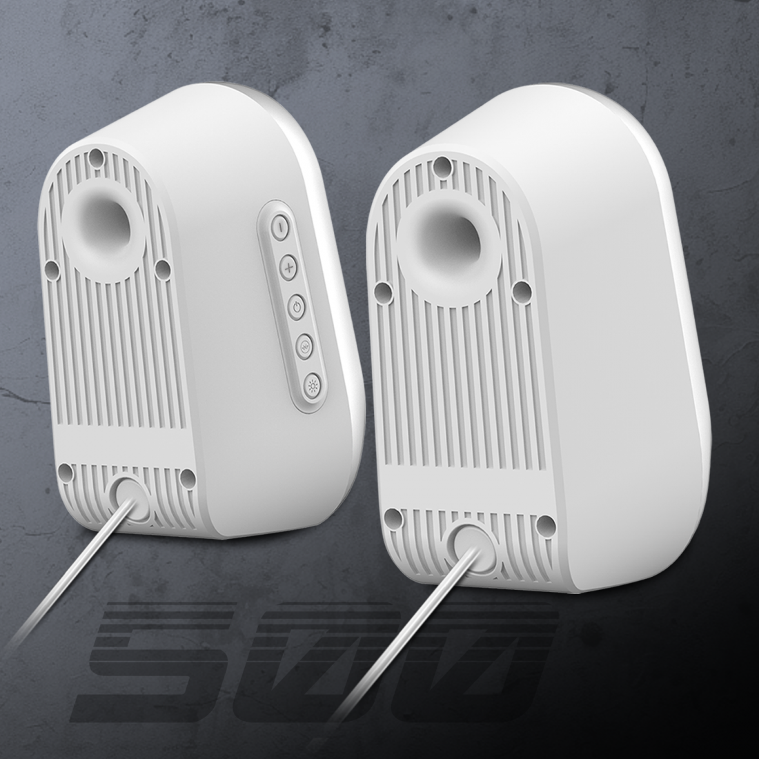 Spirit Of Gamer - FANATIC 500 - Enceintes Bluetooth / USB Stéréo (Noir / Blanc)