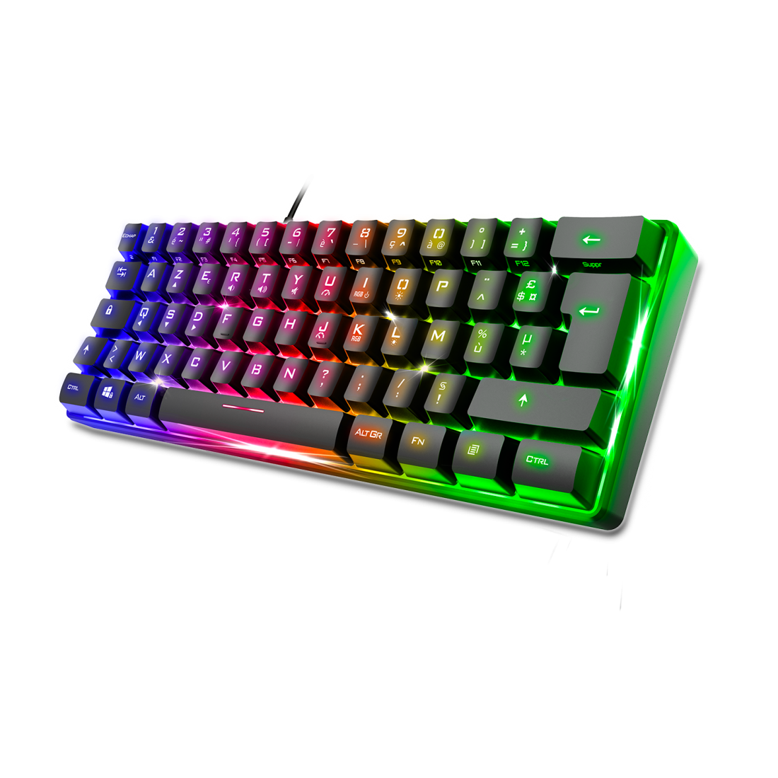 Spirit Of Gamer - PRO-K2 Noir - Clavier Gamer semi-mécanique