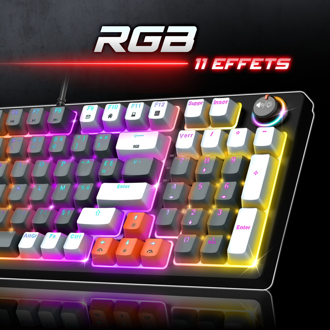 Spirit Of Gamer - XPERT-K350 Noir - Clavier Gamer mécanique