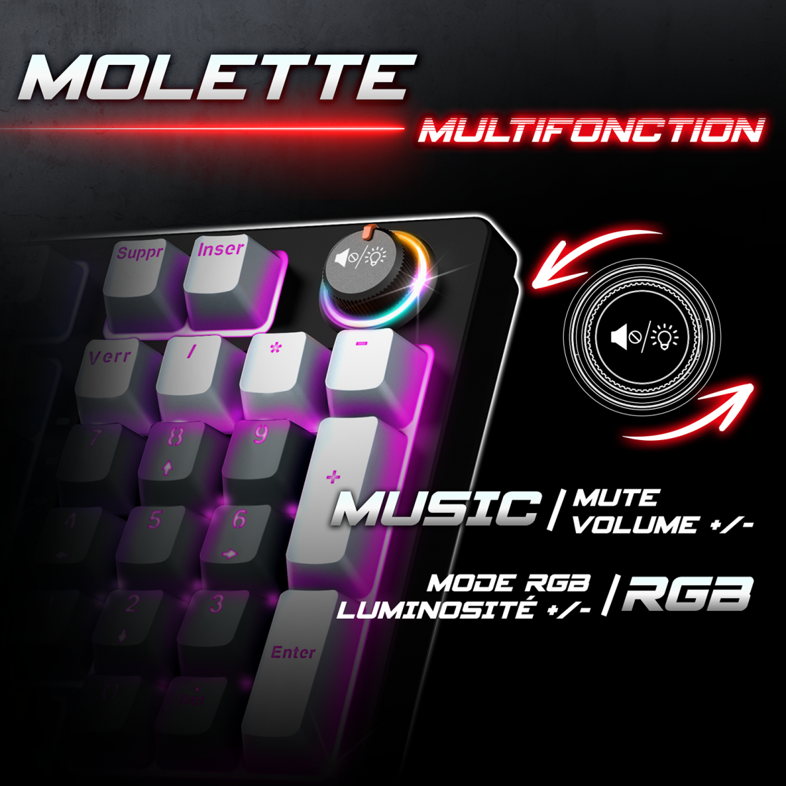 Spirit Of Gamer - XPERT-K350 Noir - Clavier Gamer mécanique