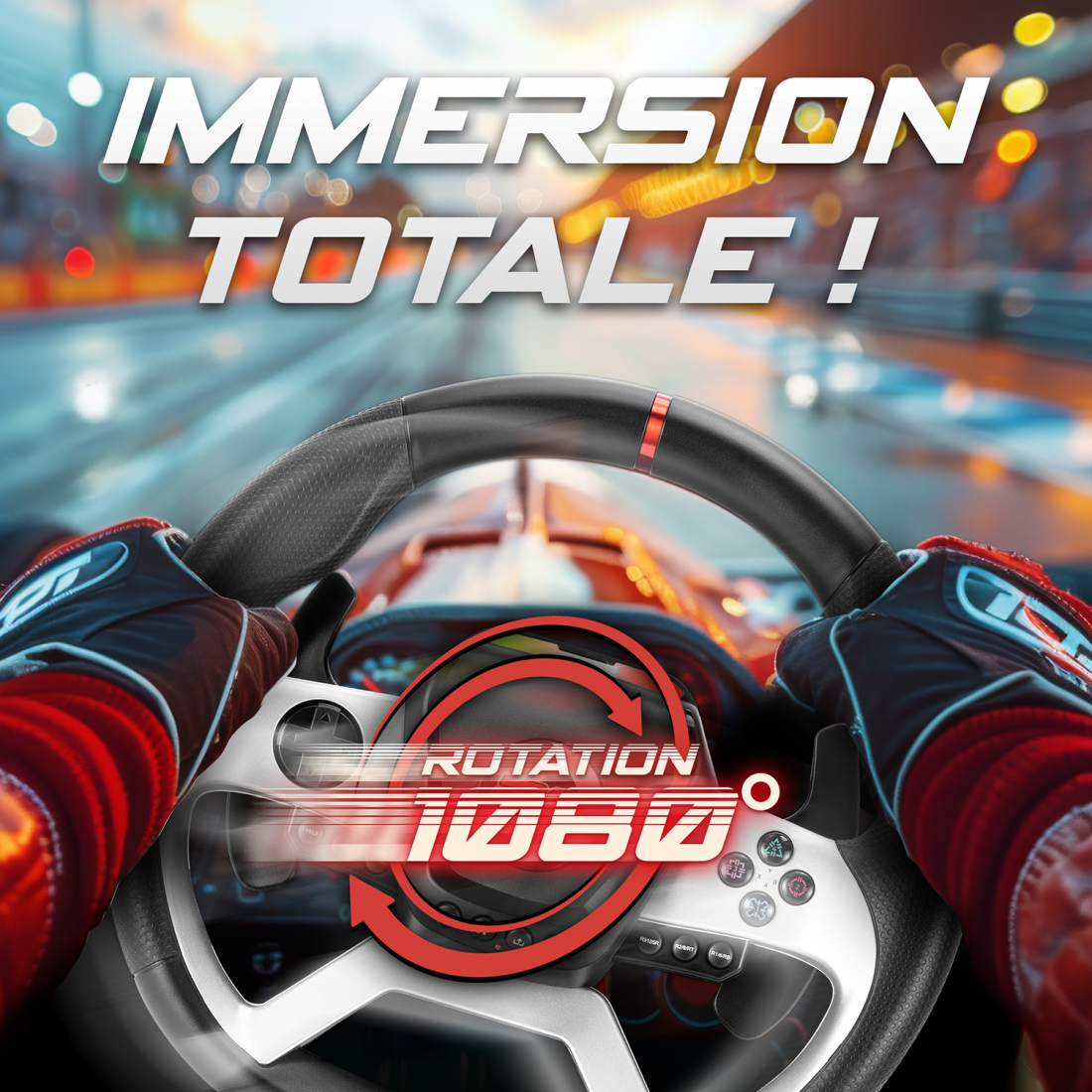 Spirit of Gamer - RACE WHEEL FORCE 1080RS