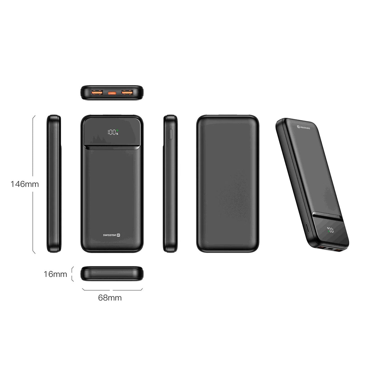 Swissten - Batterie externe Power Line II 10000 mAh