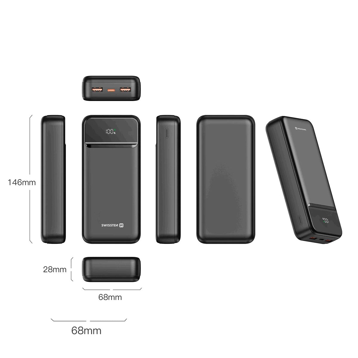 Swissten - Batterie externe Power Line II 20000 mAh