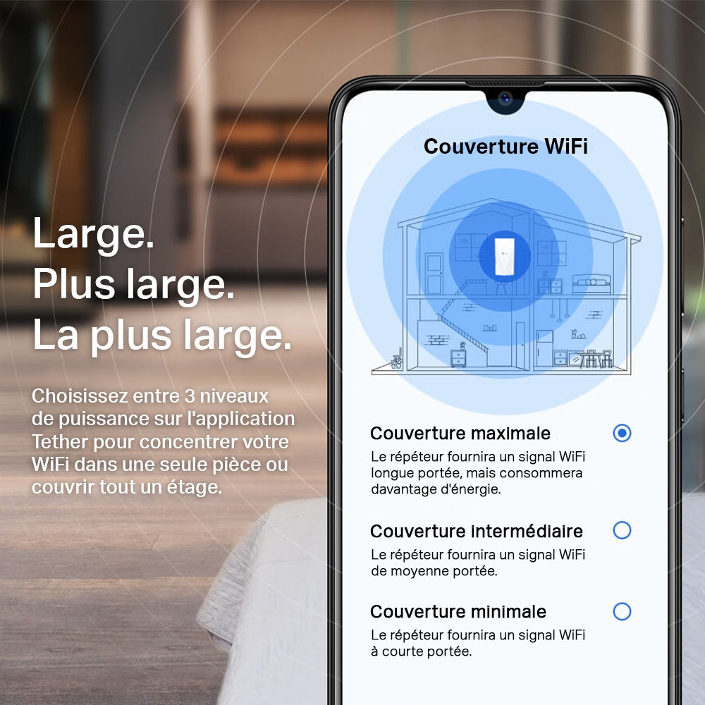 TP-Link - RE705X - Répéteur WiFi AX 3000