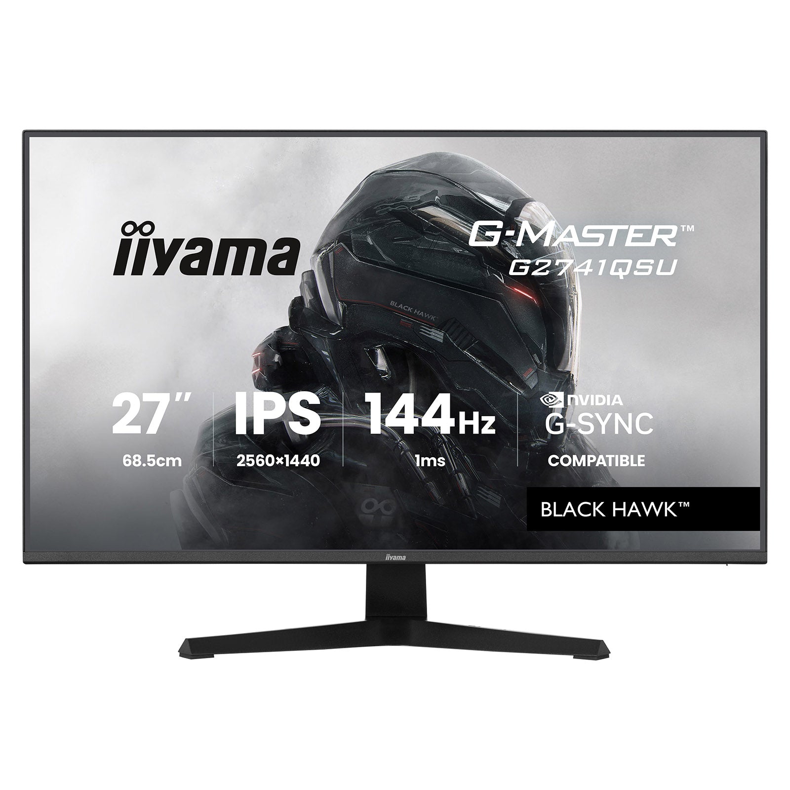 iiyama - Black Hawk G-Master G2741QSU-B1 - QHD - 144Hz - 1ms - 27"