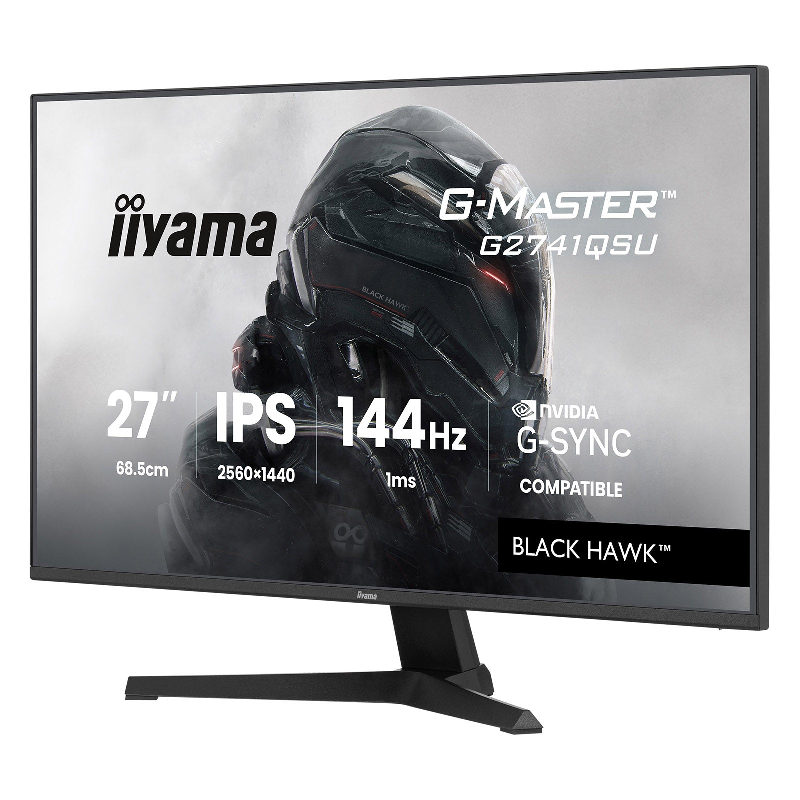 iiyama - Black Hawk G-Master G2741QSU-B1 - QHD - 144Hz - 1ms - 27"