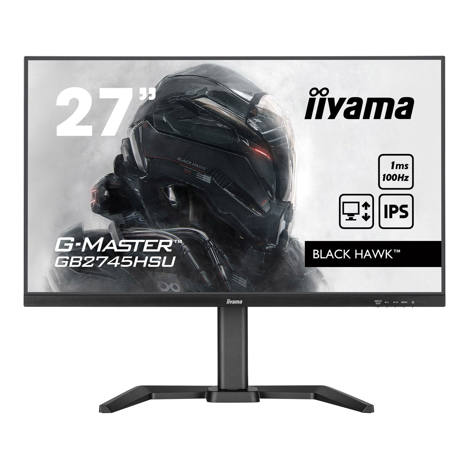 iiyama - Black Hawk G-MASTER GB2745HSU-B1 - Full HD - 100Hz - 27"- Pivot