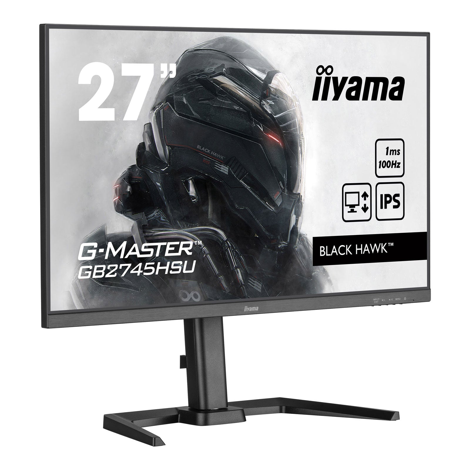 iiyama - Black Hawk G-MASTER GB2745HSU-B1 - Full HD - 100Hz - 27"- Pivot