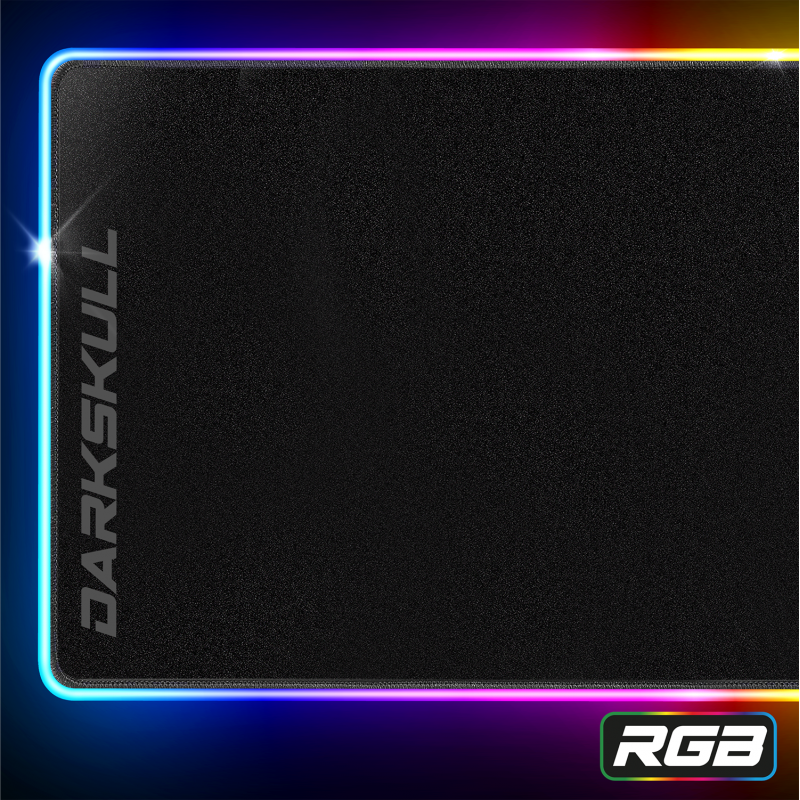 Tapis de souris gamer XXL avec rétro-éclairage RGB - Spirit of Gamer Skull  - Tapis de souris - Achat & prix