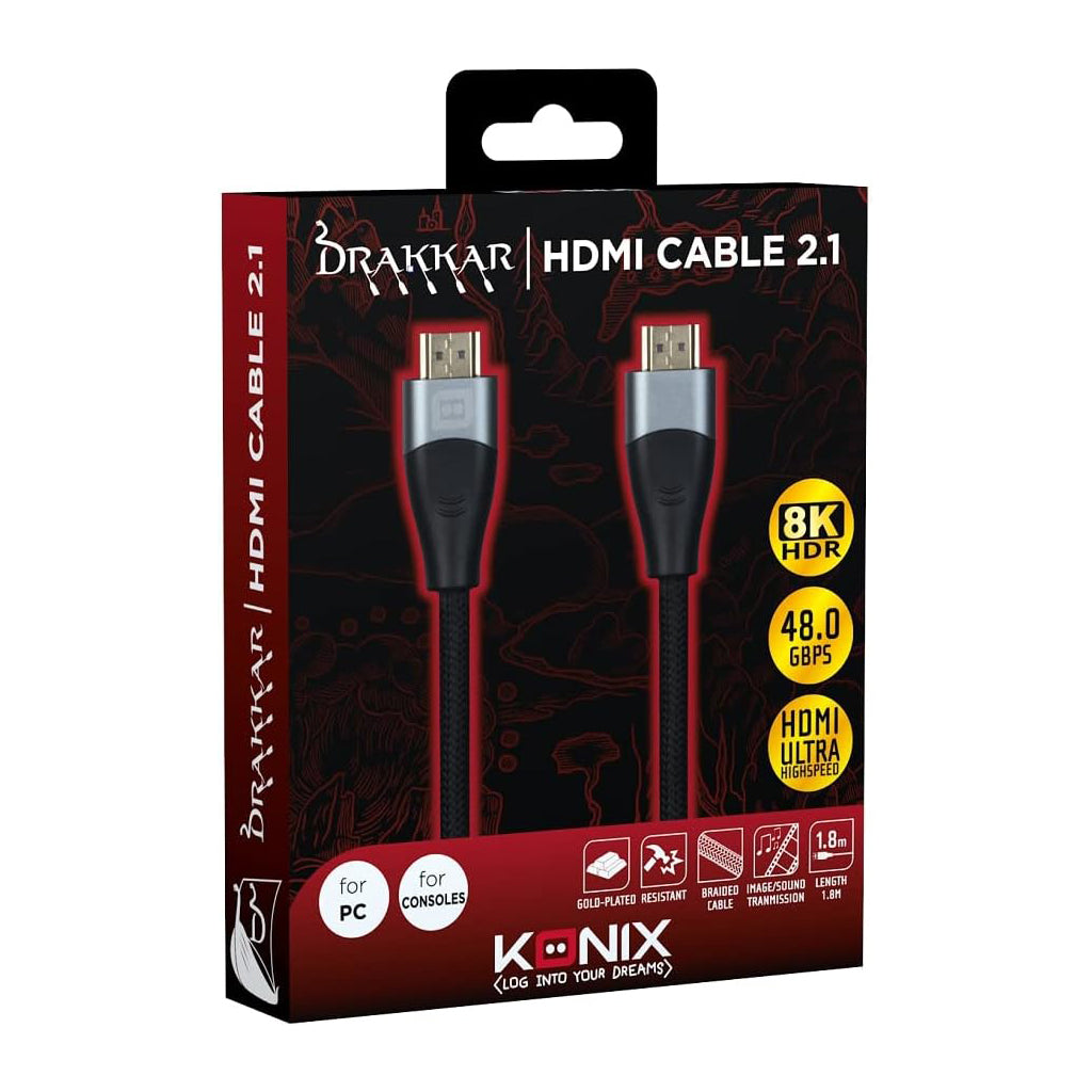 Konix - Câble HDMI 2.1 - 1.8m