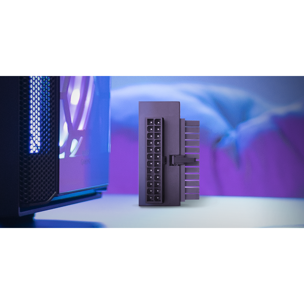 Mars Gaming - Adaptateur ATX 24 broches à 90° ARGB