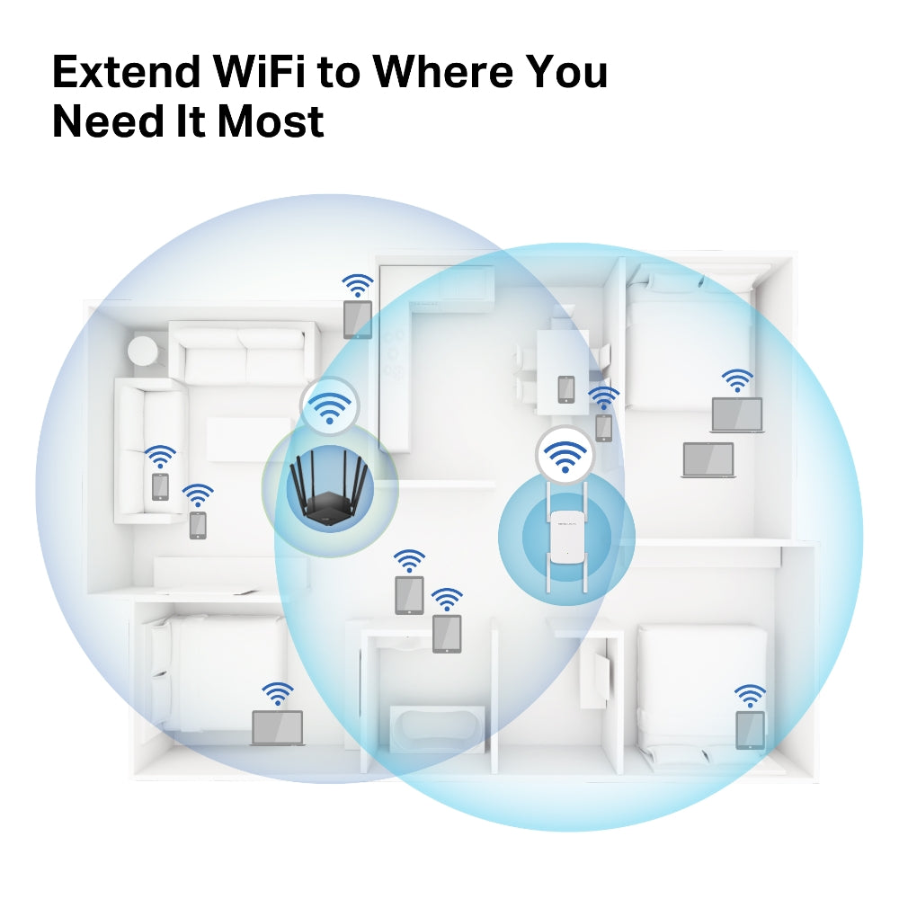 Mercusys - ME50G - Répéteur WiFi AC 1900