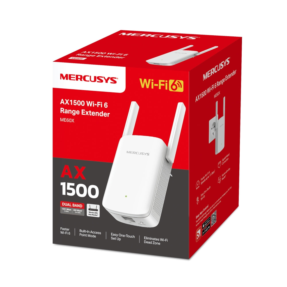 Mercusys - ME60X - Répéteur WiFi AX 1500