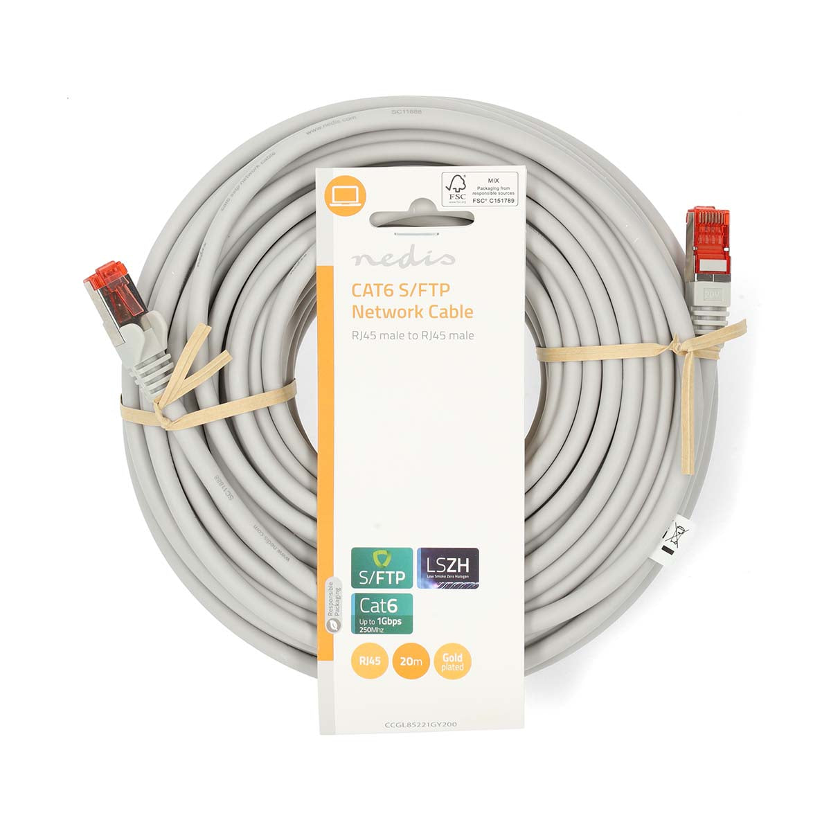 Nedis - Câble RJ45 Cat 6 (20m)