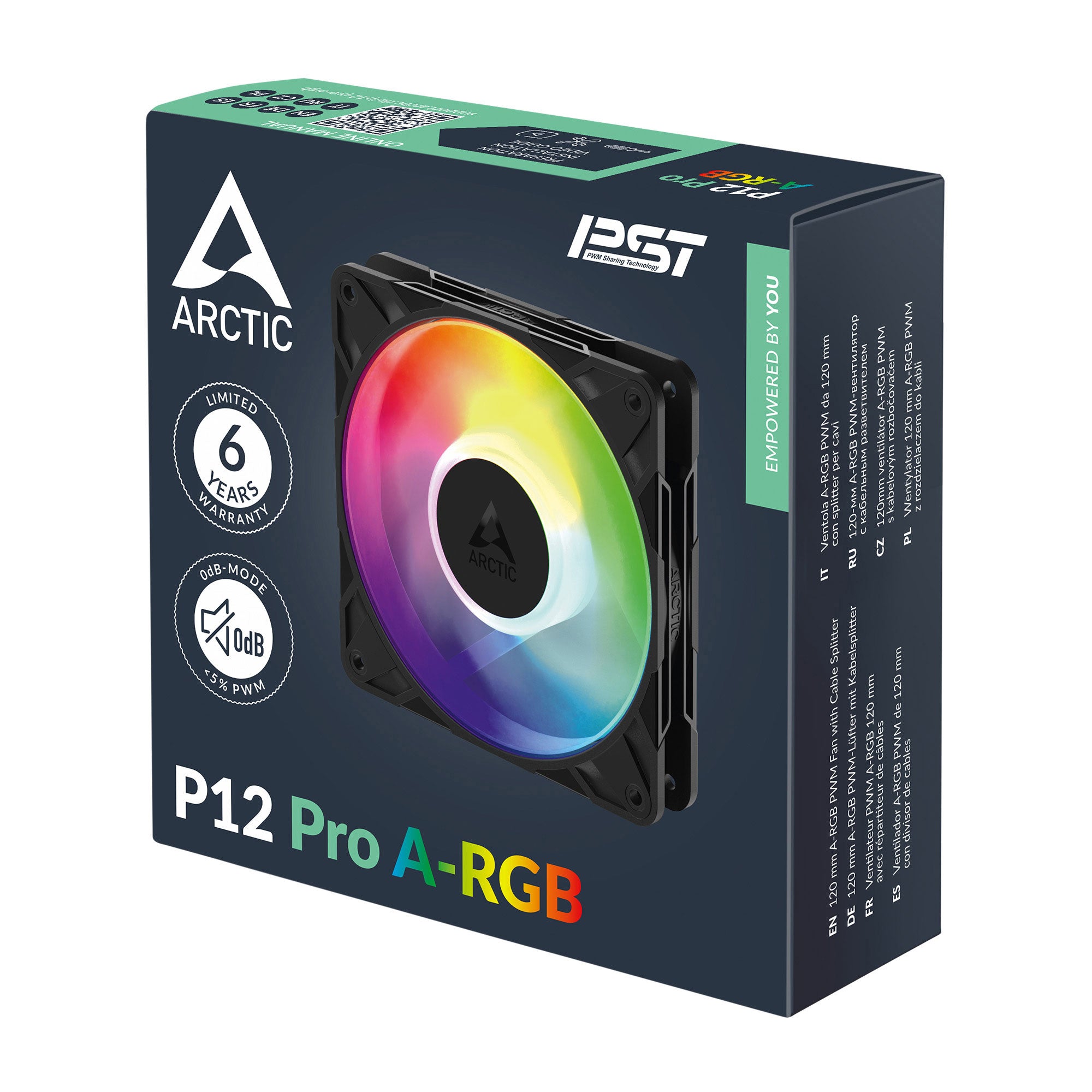 Arctic - P12 Pro A-RGB - Ventilateur 120mm A-RGB (Normal / Reverse)
