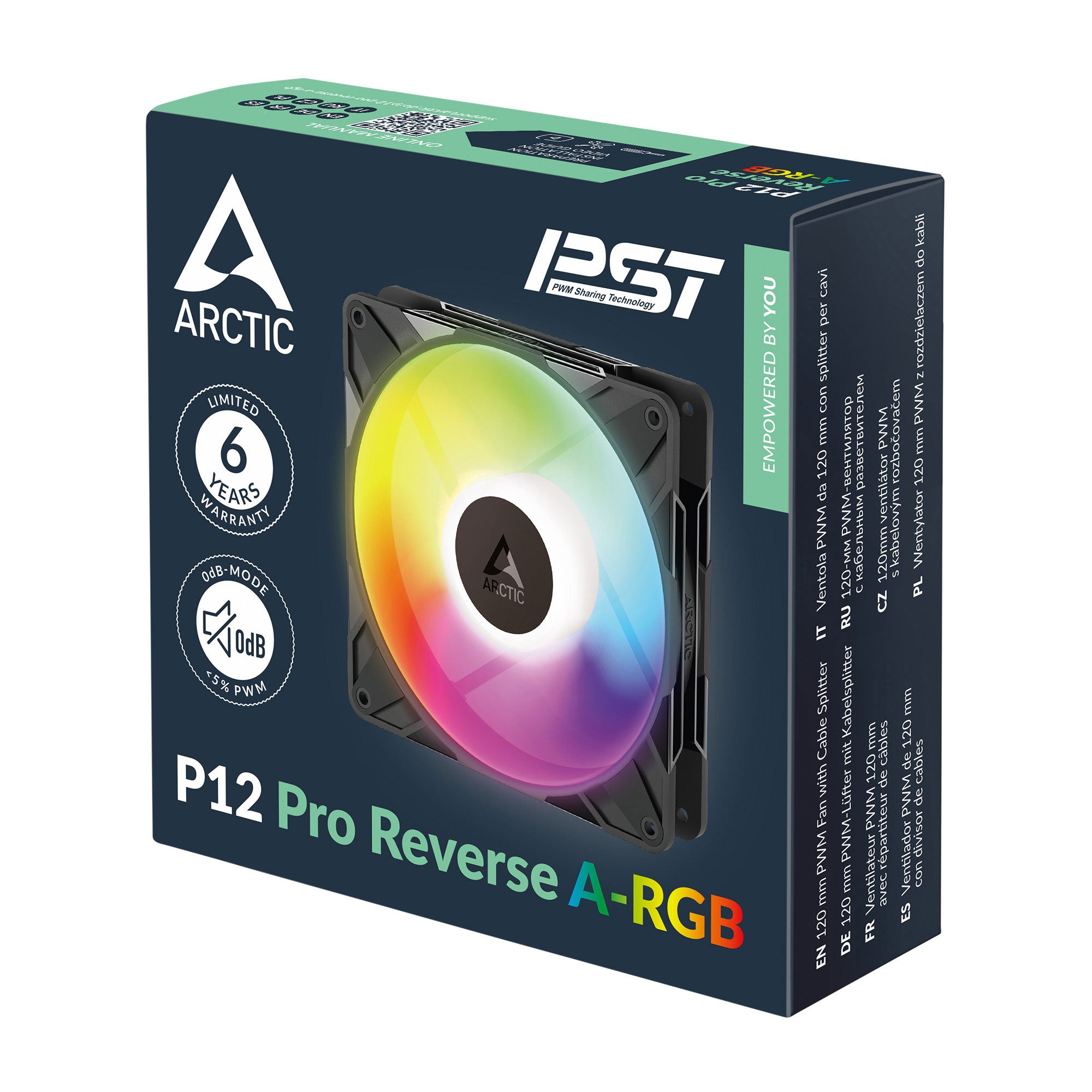 Arctic - P12 Pro A-RGB - Ventilateur 120mm A-RGB (Normal / Reverse)