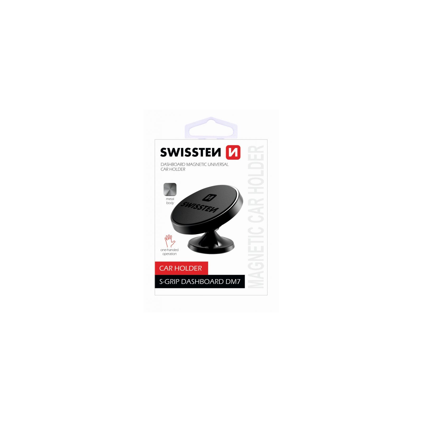Swissten - Support magnétique pour téléphone (accessoire voiture) - S-Grip Dashboard DM7