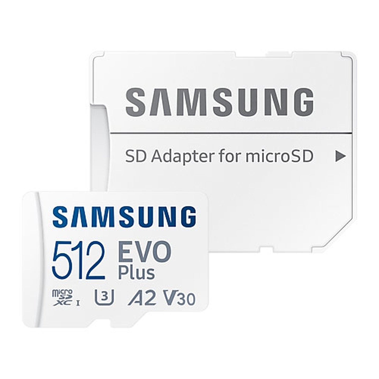 Samsung - Carte Micro SD + Adaptateur - Evo Plus (256 Go / 512 Go)