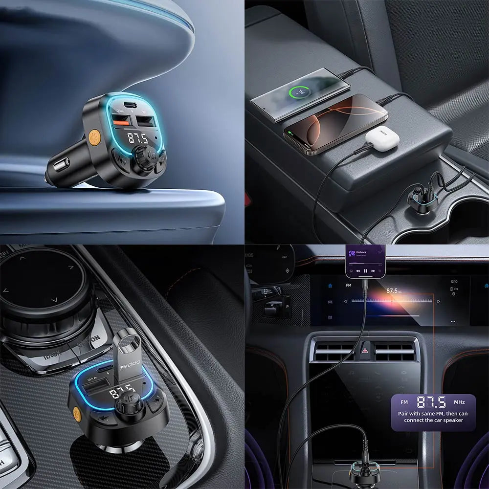 Yesido - Y70 - Transmetteur FM 3 en 1