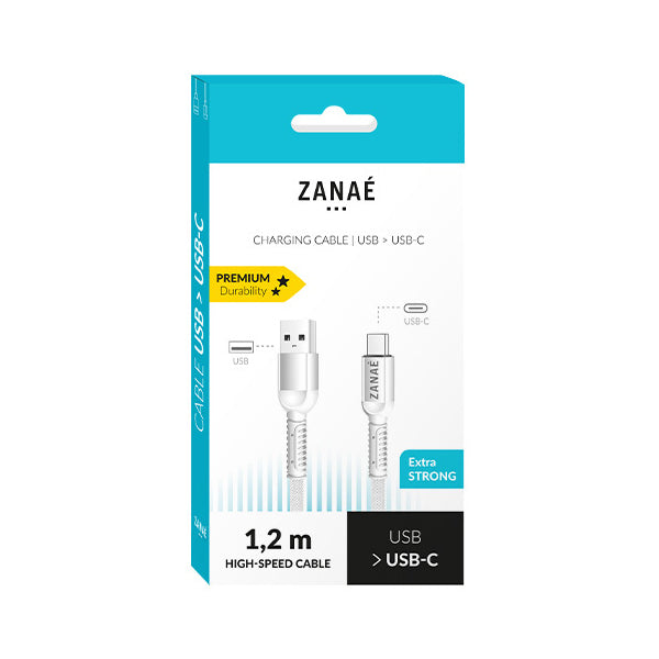 Zanaé - Cable USB-A vers USB-C - 1.20m