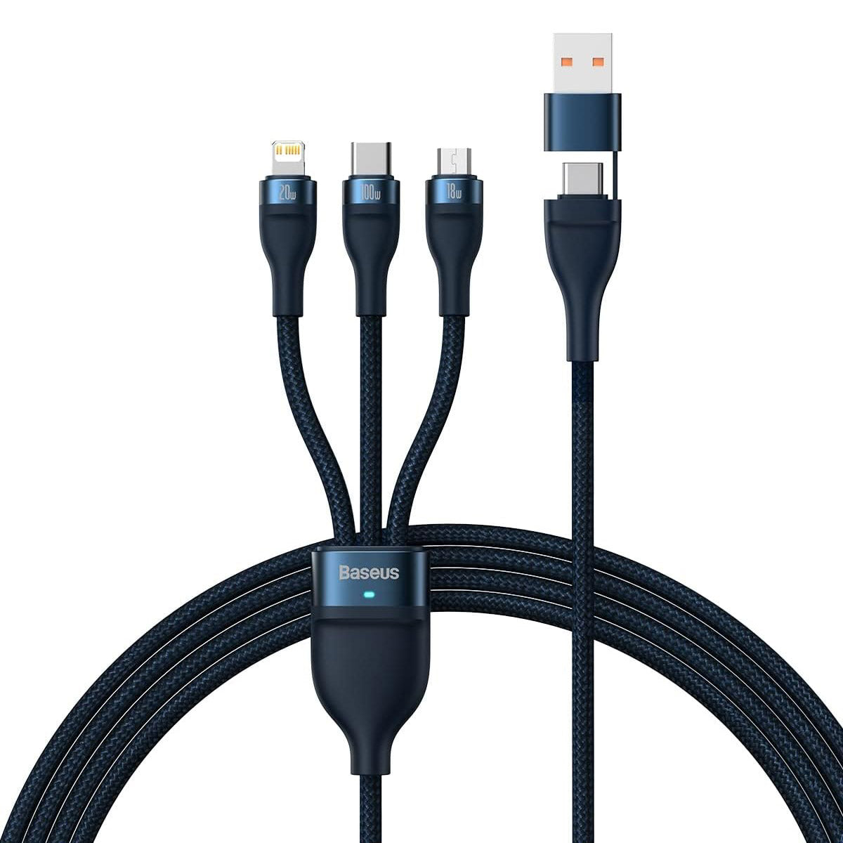 Baseus - Câble de charge 3 en 2 de 100W