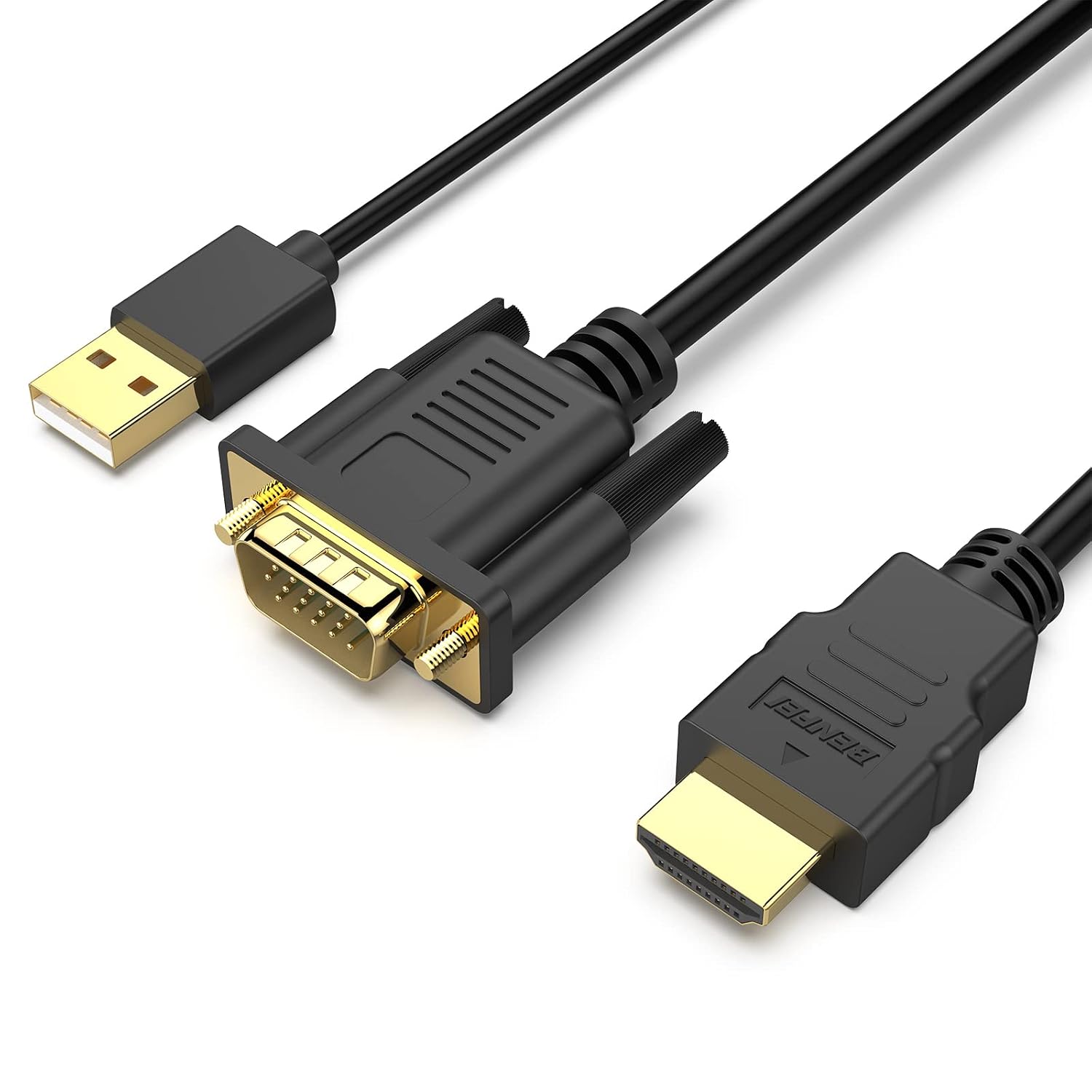 Générique - Cable adaptateur VGA vers HDMI - 1,80m