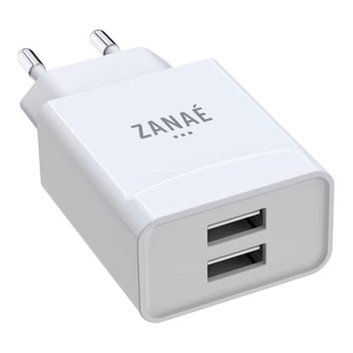 Zanaé - Chargeur USB 2 ports 2.1A