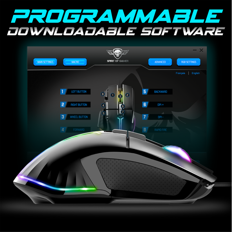 Spirit Of Gamer - Pro-M5 - Souris RGB filaire